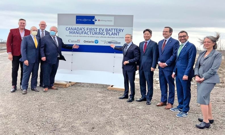O maior investimento automotivo individual na história do Canadá, fabrica de bateria