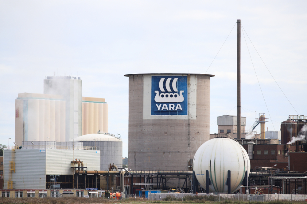 Yara aumenta a eficiência energética com motores e acionamentos ABB