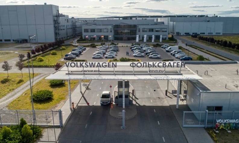 VW vê todos os seus ativos russos congelados pelo tribunal