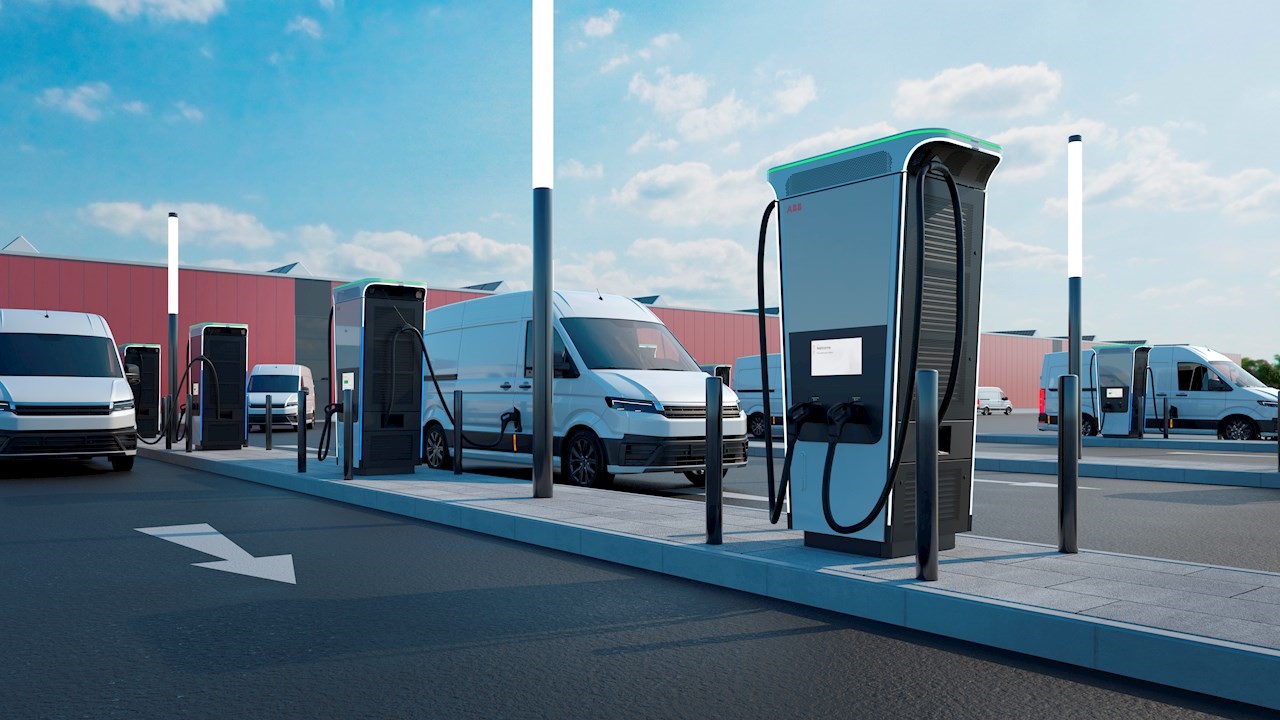 ABB E-mobility codesenvolve solução ideal de carregamento de caminhões elétricos como parte do projeto da UE