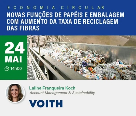 Reciclagem de fibras é tema do Webinar da Voith na ABTCP