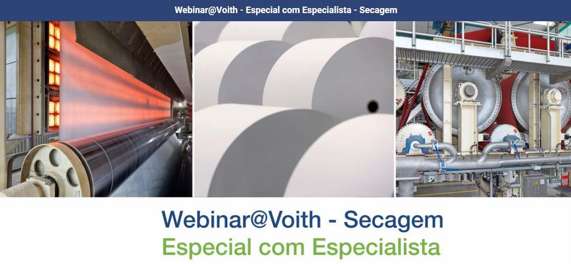 Voith encerra com sucesso série de Webinars sobre secagem