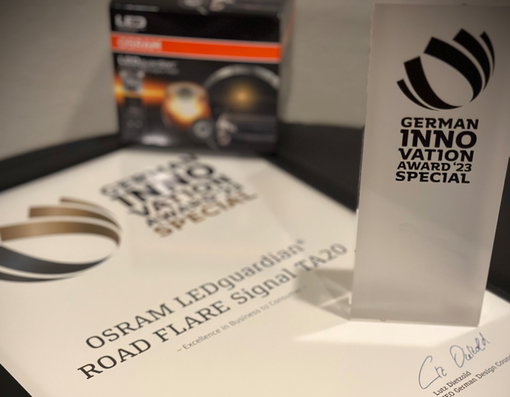 ams OSRAM recebe prêmio internacional no German Innovation Award 2023