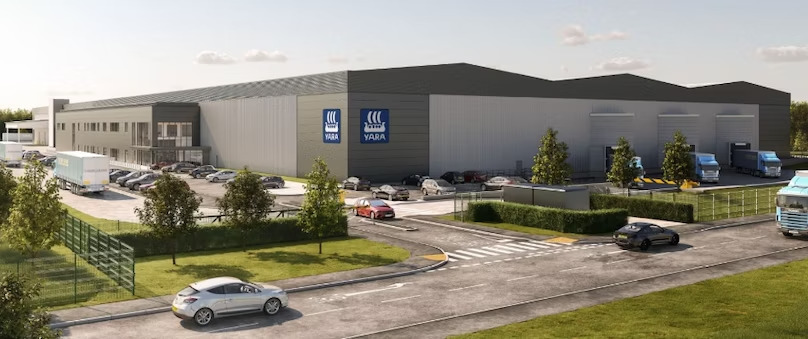 Caddick Construction construirá a maior fábrica de fertilizantes do Reino Unido