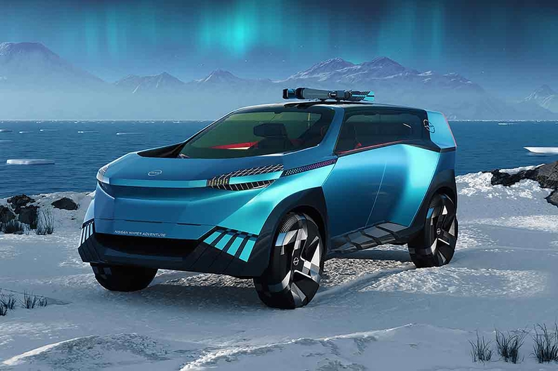 Nissan Hyper Adventure, um EV esportivo com bateria enorme e assento rebatível