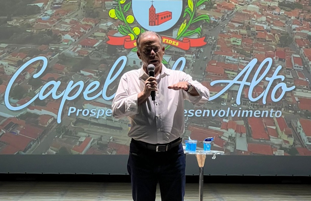 Palestra sobre Transformação e Desenvolvimento Sustentável em São Paulo: Visão do Secretário de Desenvolvimento Econômico, em Capela do Alto/SP