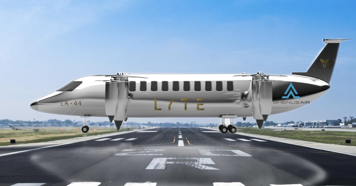 Lyte Anuncia Versão Privada do VTOL Elétrico a Hidrogênio LA-44