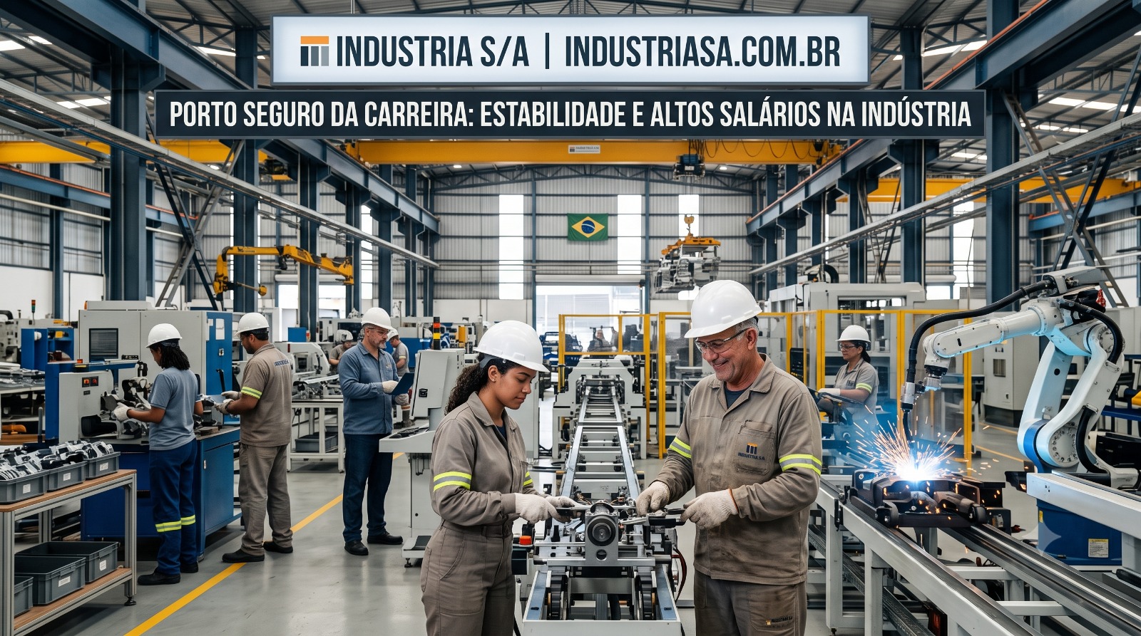 O Porto Seguro da Carreira: Por Que a Indústria Continua Sendo o Melhor Caminho para Estabilidade e Altos Salários