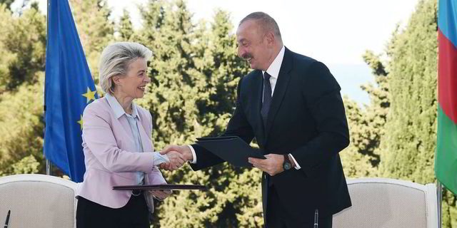 UE garante fornecimento adicional de gás do Azerbaijão UE garante fornecimento adicional de gás do Azerbaijão