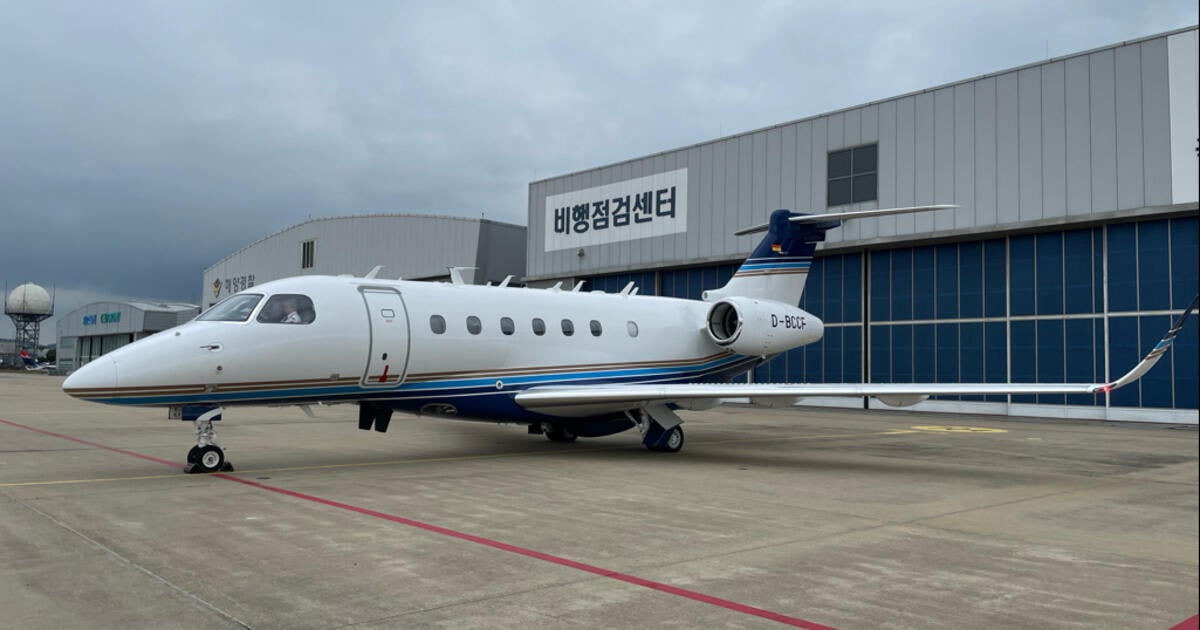 Coreia do Sul aceita primeiro Embraer Praetor 600 do país Coreia do Sul aceita primeiro Embraer Praetor 600 do país