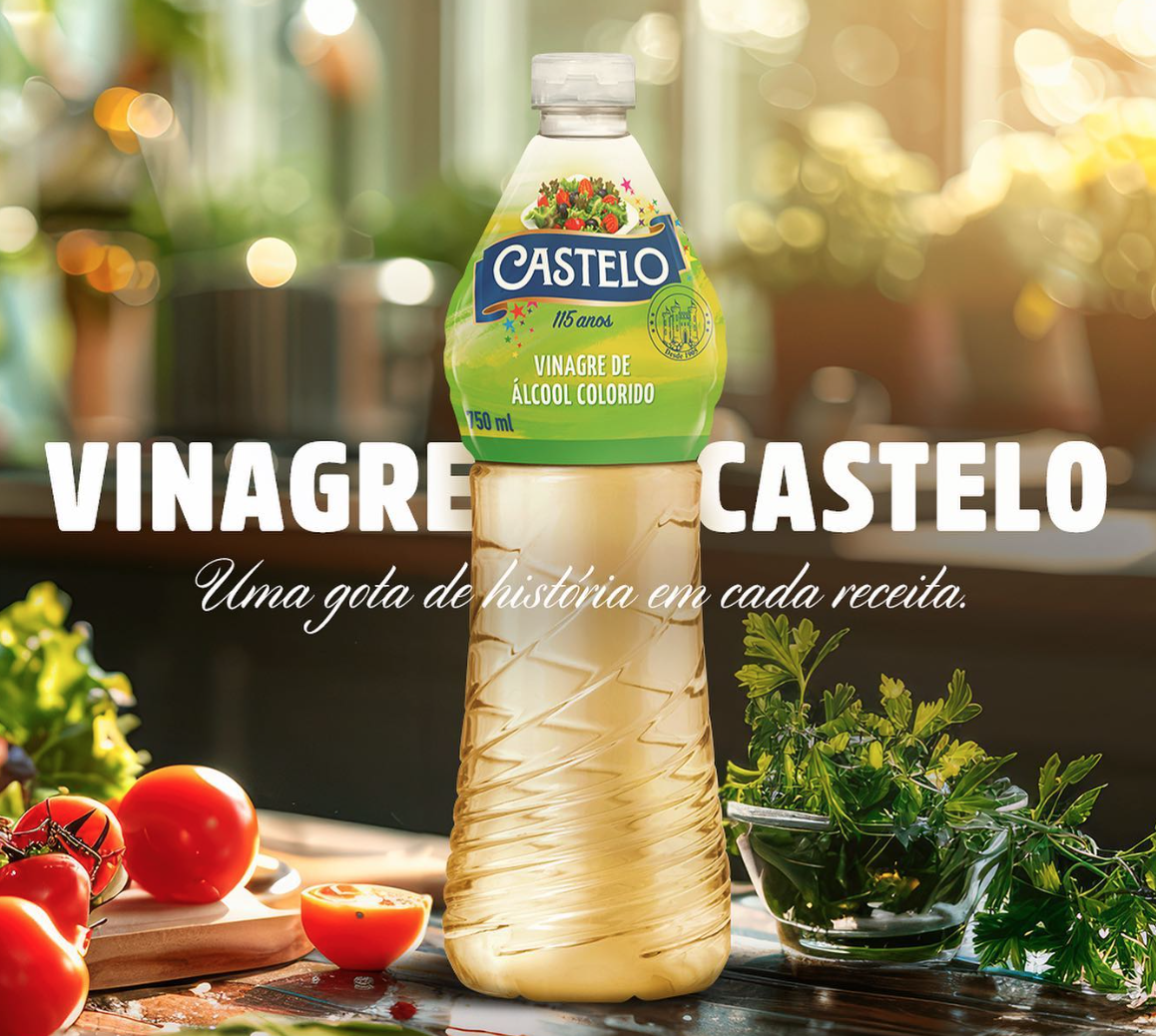 Castelo: a marca de vinagre mais lembrada pelos paulistanos pelo 7º ano seguido