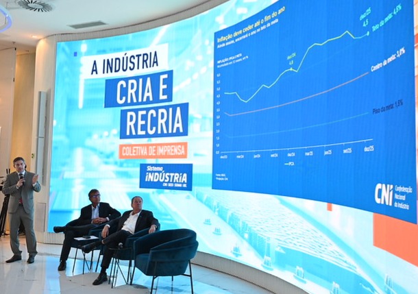 PIB deve crescer 1,8% em 2026, projeta CNI