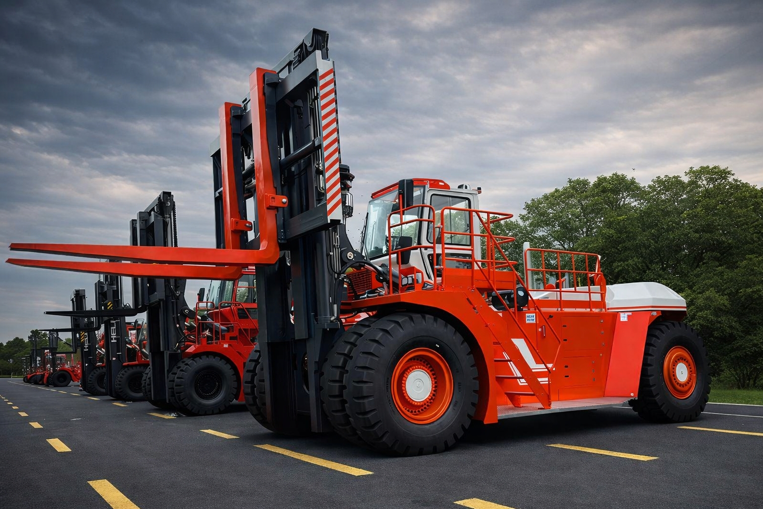 Gigante da movimentação: Brasil recebe a primeira empilhadeira de 70 toneladas para atender portos e indústrias